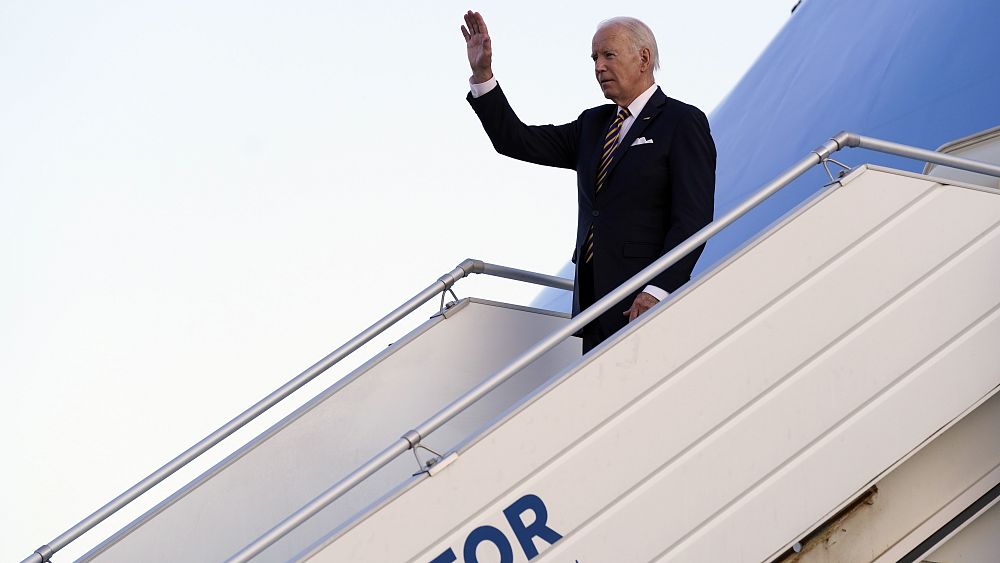 US President Joe Biden arrives in Finland for talks