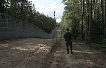 Die Grenze zwischen Litauen und Belarus