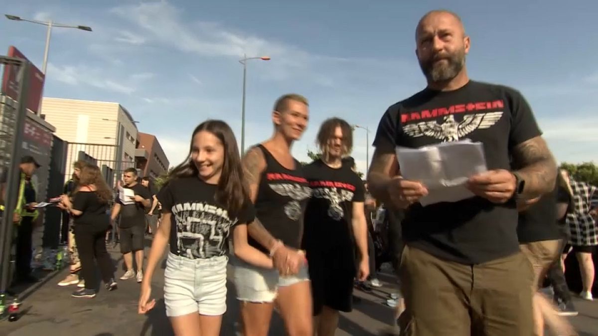 Rammstein-Fans in Budapest