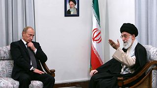 رهبر ایران و رئیس جمهوری روسیه