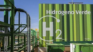 The Iberdrola green hydrogen plant in Puertollano, central Spain, March 28, 2023.