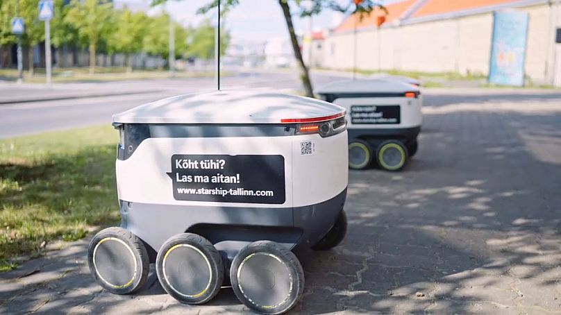 Tech-savy Tallinn is home to these small robots which deliver everything from groceries, to online shopping, to fully-cooked meals