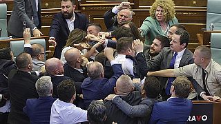 Ο διαπληκτισμός στο κοινοβούλιο του Κοσόβου