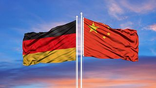 عکس تزئینی از پرچم آلمان و چین