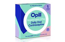 Proposed packaging for the Opill birth control medication. 