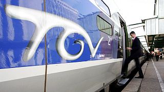 Illusztráció - egy indulásra kész TGV