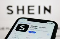 The Shein app, pictured here, is a hugely popular part of the brand