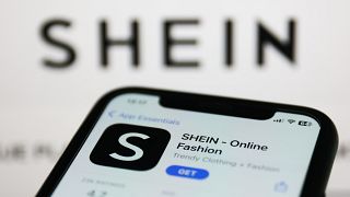 The Shein app, pictured here, is a hugely popular part of the brand