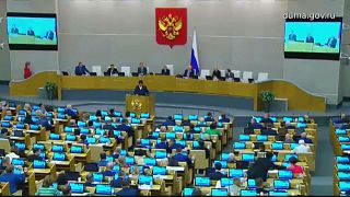 Szavazás a Duma alsóházában
