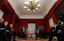 EU-Kommissionspräsidentin Ursula von der Leyen und der chilenische Präsident Gabriel Boric in Santiago, 14. Juni 2023
