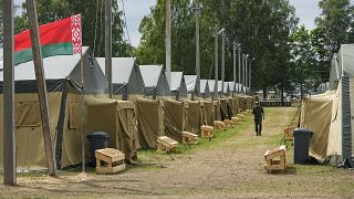 موقع عسكري يعتقد بأن جنود فاغنر يسكنونه في بيلاروس