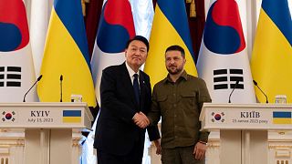 دیدار روسای جمهوری کره‌جنوبی و اوکراین