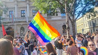 El Orgullo de Budapest marchó por los derechos del colectivo LGBT por 28ª vez en el centro histórico de la capital húngara