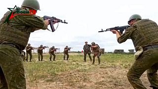 نیرورهای واگنر درحال آموزش سربازان بلاروسی
