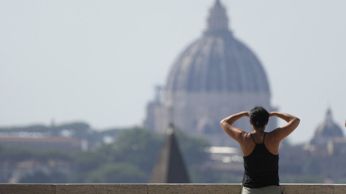 In Rom flimmerte die Luft am Wochenende vor Hitze. Dieses Foto wurde bereits am 14. Juli aufgenommen. 