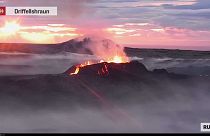La erupción de un volcán en Islandia comenzó el lunes en un valle deshabitado cerca de la montaña Litli-Hrútur