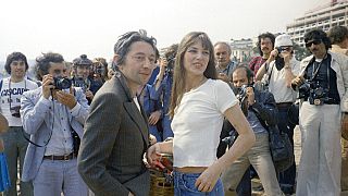 Jane Birkin e Serge Gainsbourg, al Festival di Cannes 1974.