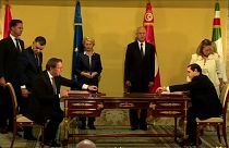 El presidente de Túnez, Kais Saied, y la Jefa de la Comisión Europea, Ursula von der Leyen, firmaron un acuerdo de "asociación estratégica"