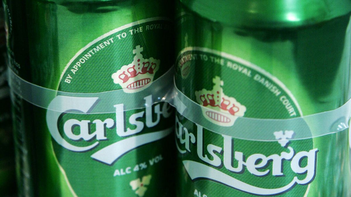 Two cans of Carlsberg