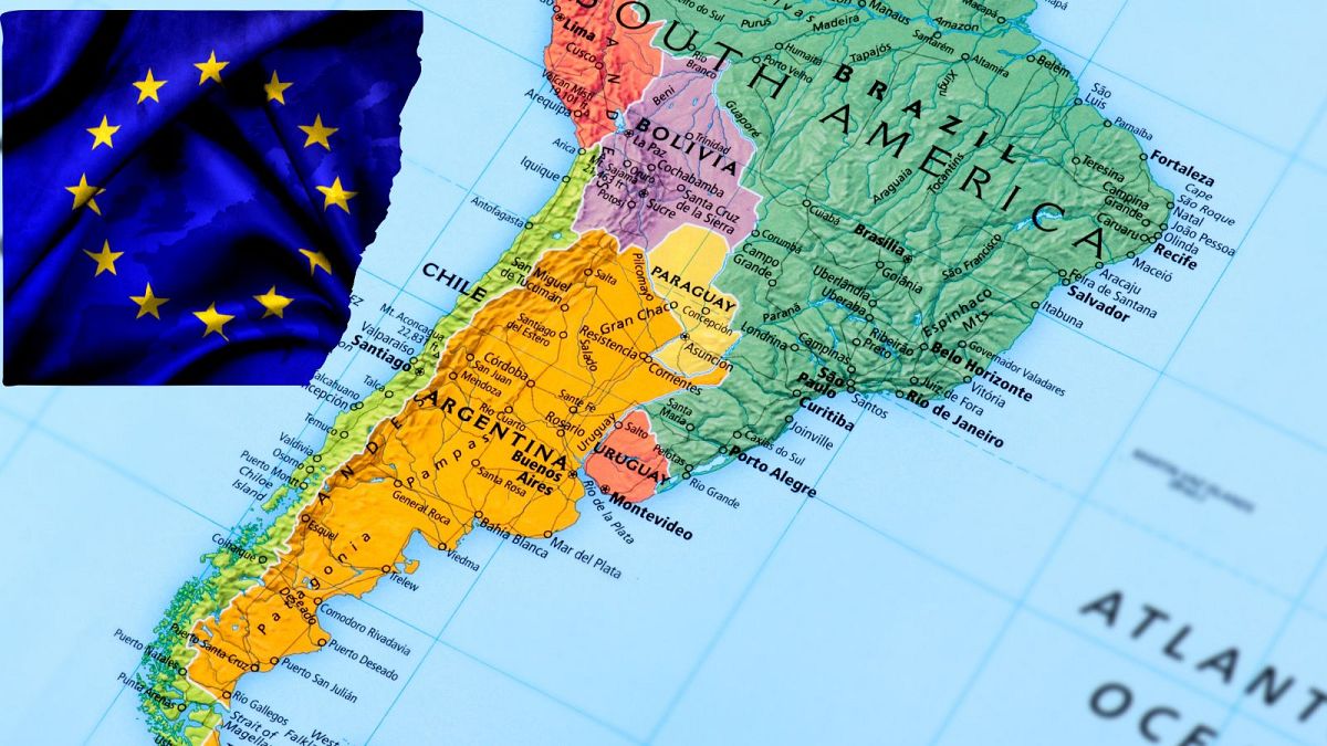 کشورهای آمریکای لاتین و پرچم اتحادیه اروپا