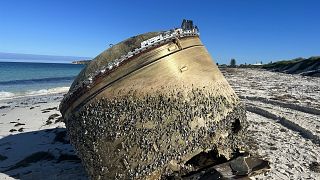 Avustralya'da Green Head'de kıyıya vuran cisim 