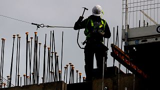 یک کارگر ساختمانی در لندن