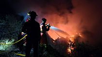 Ισπανοί πυροσβέστες σε κατάσβεση δασικής πυρκαγιάς (φώτο αρχείου)