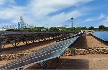 The PortAventura attraction park in Spain has invested in solar panels to power the rides. 