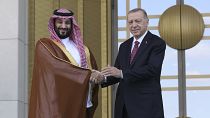  ولي العهد السعودي الأمير محمد بن سلمان والرئيس التركي رجب طيب إردوغان