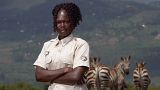 Apart from handling wildlife, Akello also promotes conservation by educating local communities