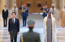 دیدار نخست وزیر ژاپن با رهبر امارات