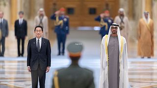 دیدار نخست وزیر ژاپن با رهبر امارات