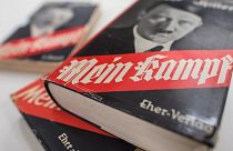Mein Kampf on display at the Institute for Contemporary History in Munich