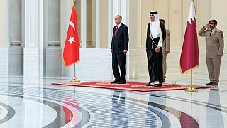 الرئيس التركي في الدوحة