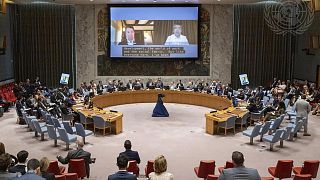 A wide view of the first ever Security Council meeting on artificial intelligence (AI) held Tuesday, July 18, 2023, at U.N. headquarters.