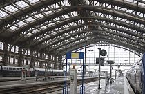 محطة قطار ليل شمال فرنسا، 19 يناير.، 2023.