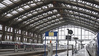 محطة قطار ليل شمال فرنسا، 19 يناير.، 2023.