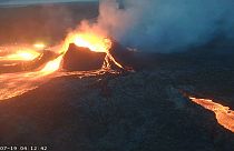Vulkanausbruch auf Island: ein Krater ist eingestürzt