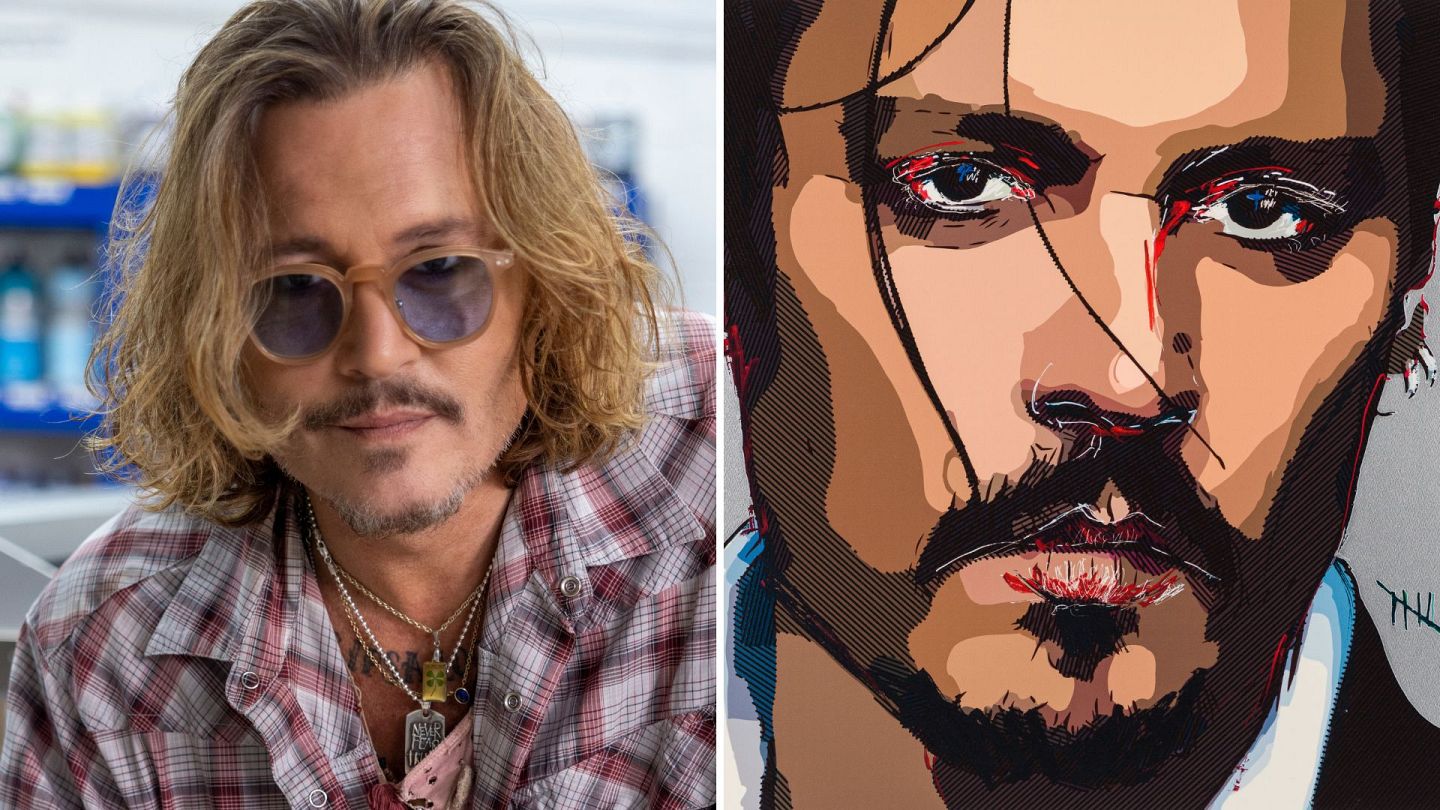 Johnny Depps deeply personal debut self-portrait goes up for auction Fresh news for 2023 billede billede