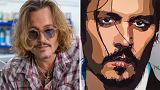 Johnny Depp reveals his self-portrait ‘Five’, available as a time-limited edition