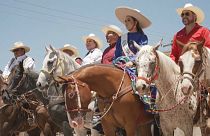 مسابقه با اسب در مکزیک