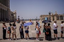 Очередь в музей в Мадриде