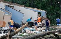 Tornado deixou rasto de destruição na Carolina do Norte