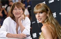 Franco-British actress and singer Jane Birkin (on the left) has died at 76 in Paris. Taylor Swift (on the right) broken the record for most Number 1 albums by a female artist.