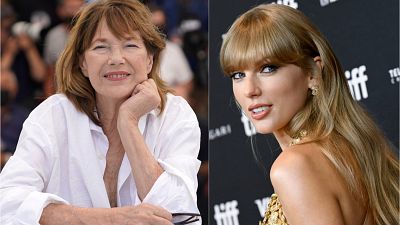 Franco-British actress and singer Jane Birkin (on the left) has died at 76 in Paris. Taylor Swift (on the right) broken the record for most Number 1 albums by a female artist.