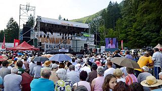 Concert au 32e Festival de Tusvanyos, organisé par la Hongrie en Roumanie, 21 juillet 2023.