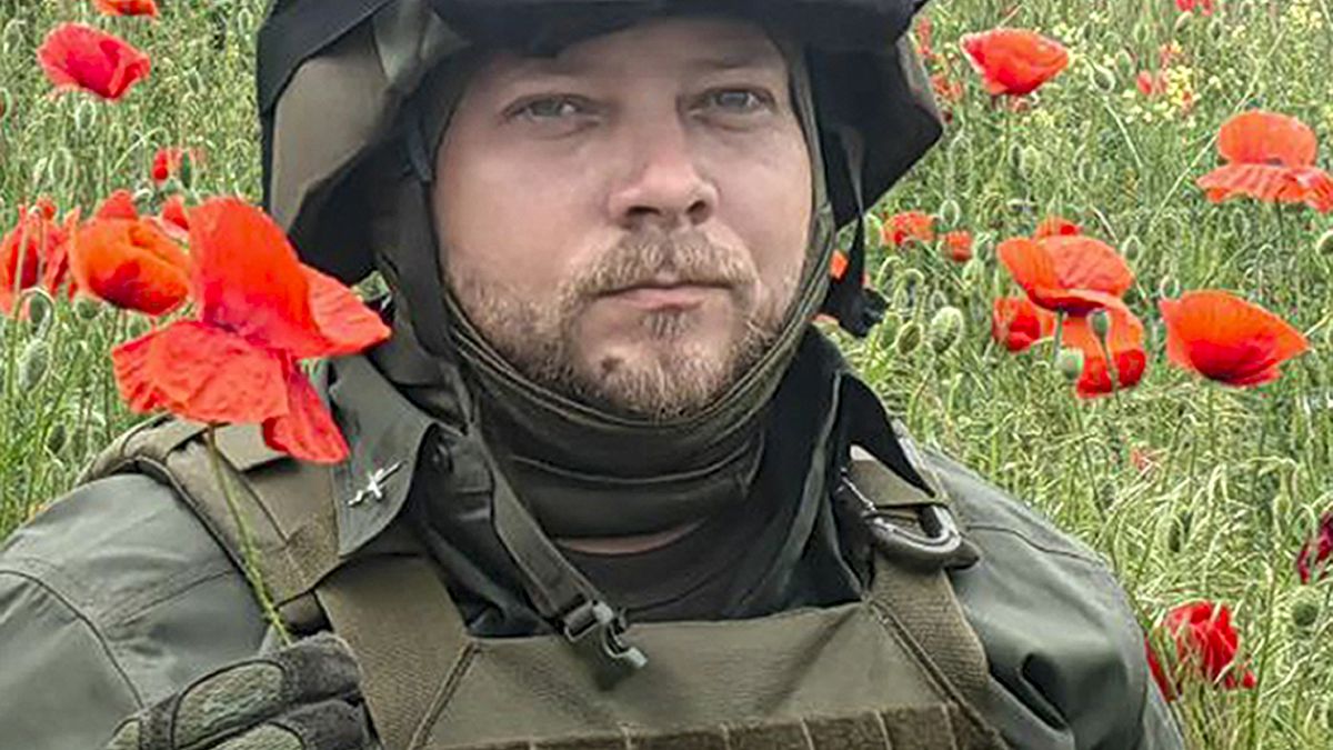El corresponsal de guerra Rostislav Zhuravliov, fallecido en la región ucraniana de Zaporiyia. 