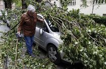 أضرار العاصفة الرعدية التي ضربت زغرب عاصمة كروتيا