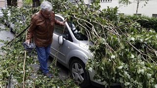 أضرار العاصفة الرعدية التي ضربت زغرب عاصمة كروتيا