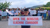 تجمع فعالان منطقه قره‌باغ کوهستانی برای بازگشایی کوریدور لاچین (بردزور) به تاریخ هجدهم ژوئیه ۲۰۲۳